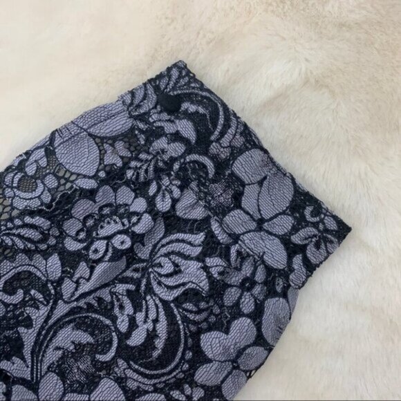 Free People For Love & Lemons Theodora Bell Sleeve Mini Dress Lace Purple Small - Picture 8 of 16